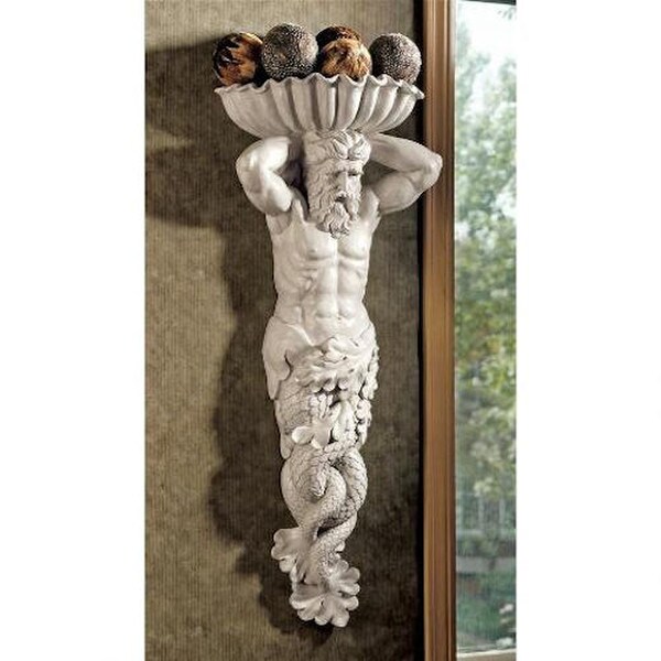 God of the Sea Poseidon Wall Corbel Sculpture Caryatid Telamon Aeacus